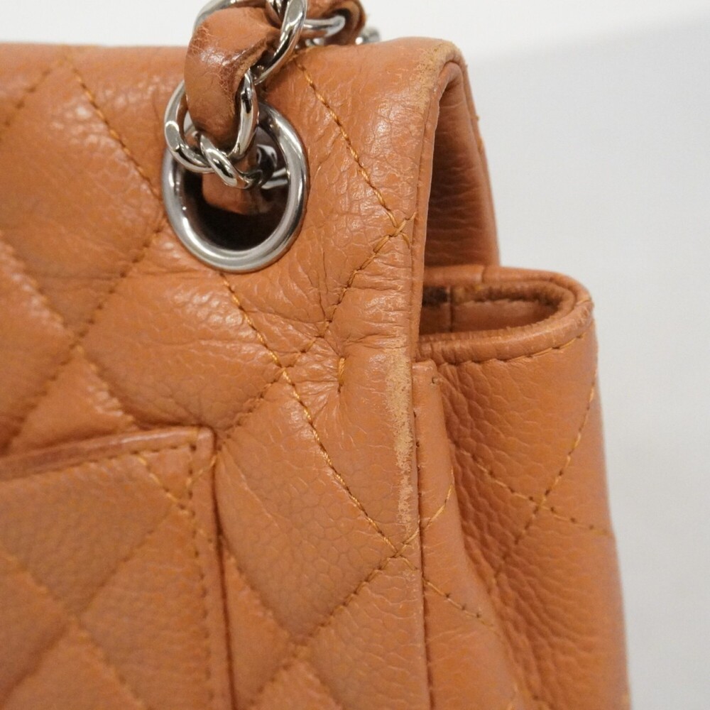 CHANEL Brown Caviar Leather Shoulder Bag - Picture 8 of 15